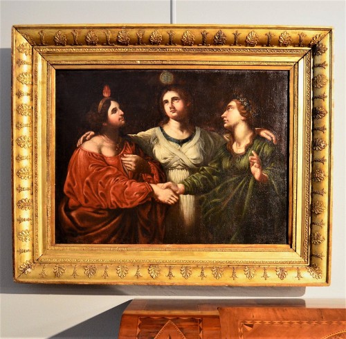 Antiquités - Les trois Vertus Théologales - École Siennoise du XVIIe siècle